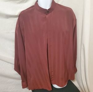 Elliott mens long sleeve jewel button up L